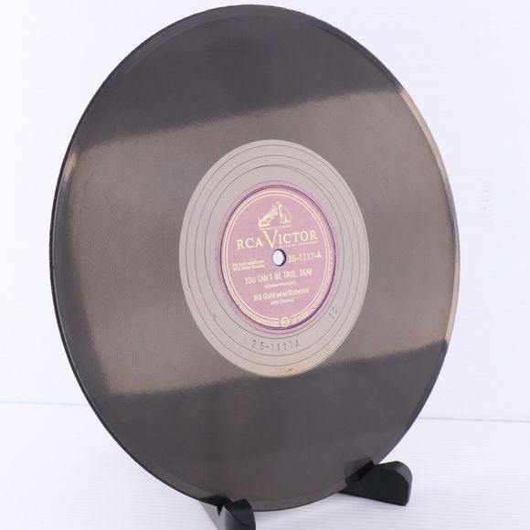 Will Glahé,  Henri Rene You Can't Be True /Turnpike Polka 1948 10" 78 rpm Record - Picture 5 of 16